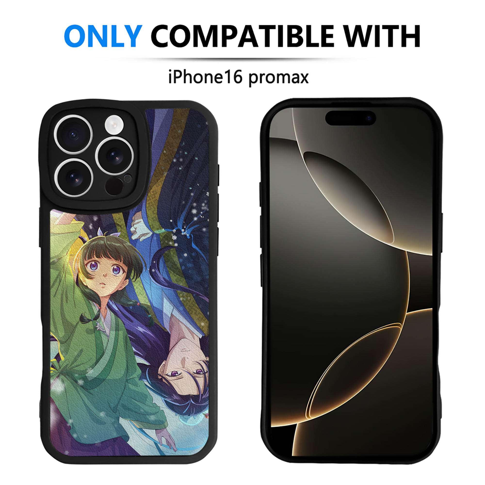 （画像用） 薬屋のひとりごと The Apothecary Diaries 【iPhone 16シリーズ対応】シリコンスマホケース（レザー調） 材質：シリコン